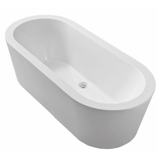 BWS Vrijstaand Acryl Ligbad 178x80 cm Julio Wit met Waste