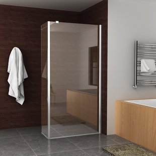 BWS Eco Zijwand met Hoekprofiel 40x200cm NANO Coating 8mm