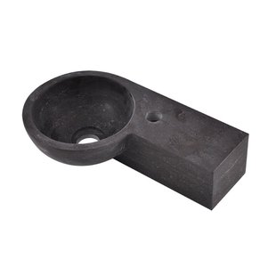 BWS Ziva Fontein Hardsteen Rond Rechts 40x23x10 cm BWS Ziva Fontein Hardsteen Rond Rechts 40x23x10 cm