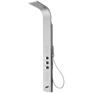 Douchepaneel BWS Erie 160x20x7 cm Mat Chroom