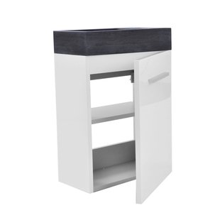 Fonteinkast Sanilux Trendline Stone links draaiend (3 kleuren)