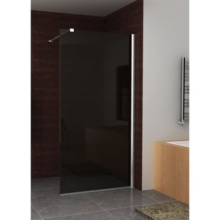 BWS Inloopdouche Rookglas 100x200cm 10mm Nano Coating BWS Inloopdouche Rookglas 100x200cm 10mm Nano Coating