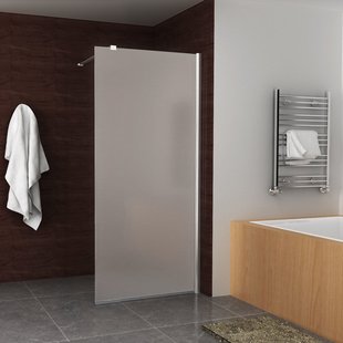 BWS Inloopdouche Davos Wit Melkglas 90x200 cm 10 mm NANO Coating