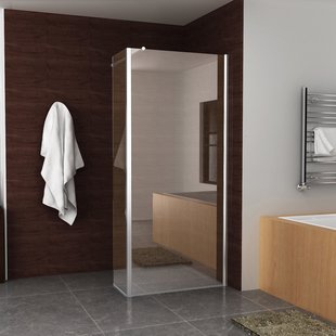 BWS Inloopdouche Huron met Zijwand 30 cm 90x200 cm 8 mm NANO Coating