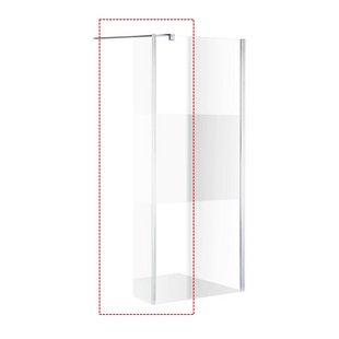 Zijwand Inloopdouche Athena met Hoekpaneel Middenband 30x200 cm 8 mm NANO Glas