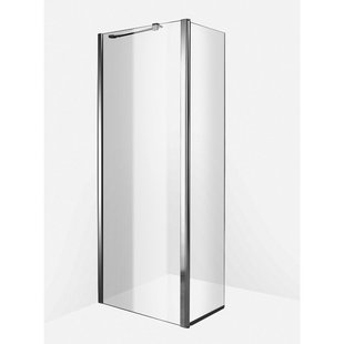 Zijwand Inloopdouche Athena met Draaibaar Hoekpaneel Middenband 30x200 cm 8 mm NANO Glas