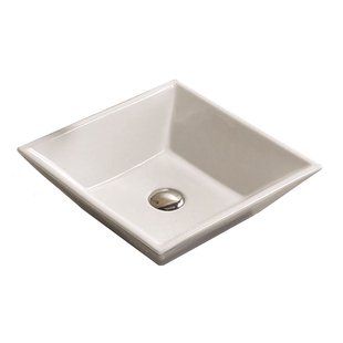 Waskom Sanilux Trento Keramiek 38,5x38,5x12cm Vierkant wit (exclusief waste)