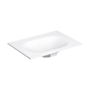 Clou Hammock Wastafelblad Enkele Waskom 70cm Aluite Mat Wit