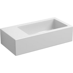 Fontein Clou Flush 3 36x18x9cm Links Keramiek Glans Wit (Zonder Kraangat)