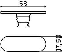 Clou Flush Afdekplaatje Tbv Afvoerplug RVS Geborsteld