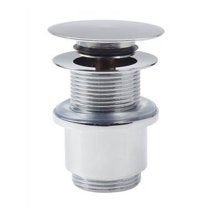 Stop/go Afvoerplug Clou InBe Zonder Overloop Met Platte Afdekkap Rond Chroom