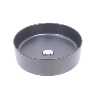 Waskom Wiesbaden Link opzet model Rond Diameter 40cm Zwart