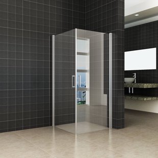 Douchecabine Wiesbaden dubbele swingdeur 90x90cm 8mm NANO coating