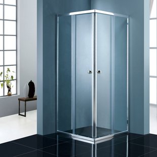 ACTIE BWS Douchecabine | Vierkant 90x90cm | 2 Schuifdeuren | 5mm Helder glas