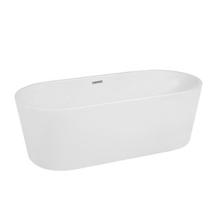 BWS Vrijstaand Ligbad | Orea Acryl | 178x80cm | met Waste | Wit