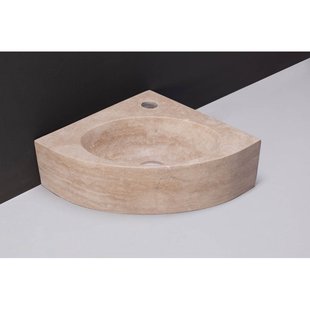 Fontein Forzalaqua Turino Travertin Gezoet 30x30x10 cm