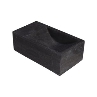 Fontein Forzalaqua Kalmar Xs Hardsteen Gezoet 29X16X10 cm Met Kraangat Links