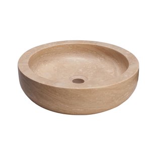 Waskom Forzalaqua Verona Travertin Gezoet 40x12 cm