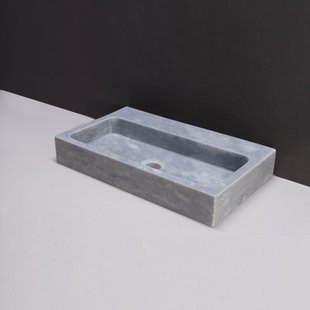 Wastafel Forzalaqua Taranto Cloudy Marmer Gezoet 50x30x8 cm Lichtblauw Zonder Kraangat Wastafel Forzalaqua Taranto Cloudy Marmer Gezoet 50x30x8 cm Lichtblauw Zonder Kraangat