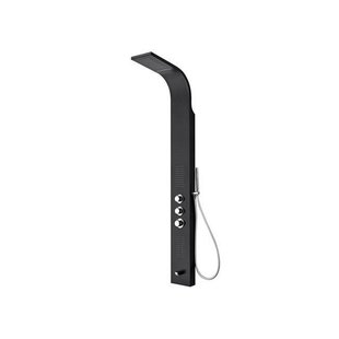 Douchepaneel BWS Erie 160x20x7 cm Mat Zwart