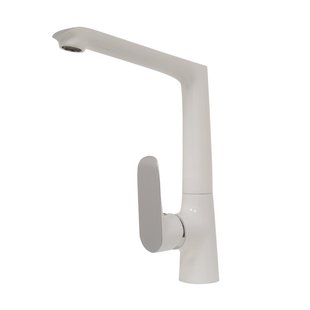 BWS Keukenmengkraan Marta Eenhendel Wit Chroom 24cm 1/2 Inch