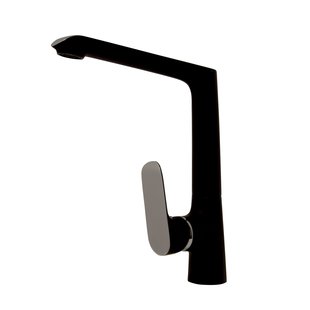 BWS Keukenmengkraan Marta Eenhendel Zwart Chroom 24cm 1/2 Inch