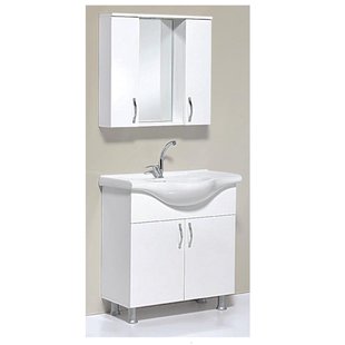 Onderkast BWS Aleco 80 cm met Poten Wit