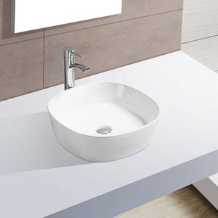 Waskom Wiesbaden Sofia 44x44x13.5 cm Porselein Wit