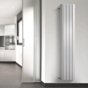 Handdoekradiator Alu Smooth Wit 180cm Hoog (In 7 Verschillende Maten)