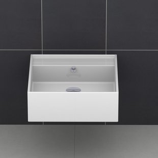 BWS Wastafel Freya Keramiek 41x41x15 cm Wit