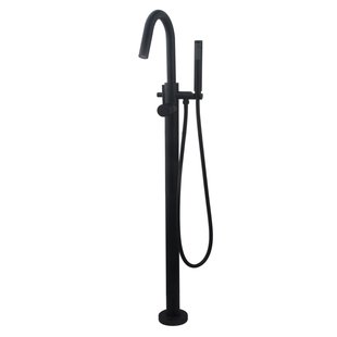 Badkraan Wiesbaden Caral Vrijstaand Mengkraan Compleet Matzwart