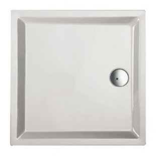 Douchebak acryl+ wit 90 x 90 cmvierkant 4cm hoog