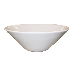 BWS Round Opzetwastafel 420x420x150mm Rond Zonder overloop Keramiek Wit