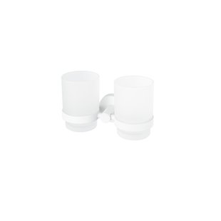 Dubbele Glashouder Haceka Kosmos Mat Wit