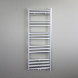 Designradiator BWS Nile Gobi 160x60cm Geborsteld Mat Wit Midden/zij-aansluiting