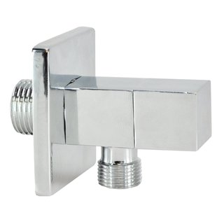 BWS Kraan Hoekstop Vierkant 1/2x3/8 Chroom (Inclusief Rozet)