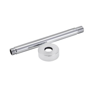 BWS Plafonduitloop Rond Luxe 30cm Chroom