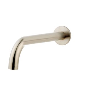 BWS Inbouwuitloop Rond 25cm 1/2 Geborsteld Staal