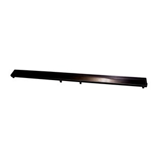 RVS Tegelrooster t.b.v. BWS Douchegoot 50x7 cm Mat Zwart RVS Tegelrooster t.b.v. BWS Douchegoot 50x7 cm Mat Zwart