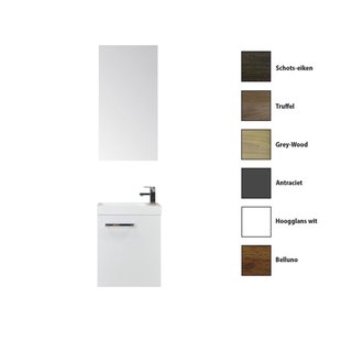Fonteinkast Sanicare Q40 Hoogglans Wit (spiegel optioneel) Fonteinkast Sanicare Q40 Hoogglans Wit (spiegel optioneel)