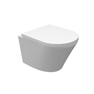 BWS Wandcloset Vesta Junior 47cm Soft Close Inclusief Zitting Wit