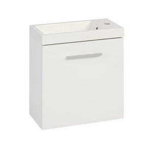 BWS Fonteinkast Emma 50x25x50cm Met Wastafel Links En Rechts Draaiend Wit