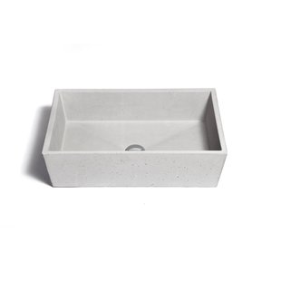 Opzet Wastafel Urbi et Orbi Concis Beton 60x40x16 cm Antraciet Opzet Wastafel Urbi et Orbi Concis Beton 60x40x16 cm Antraciet