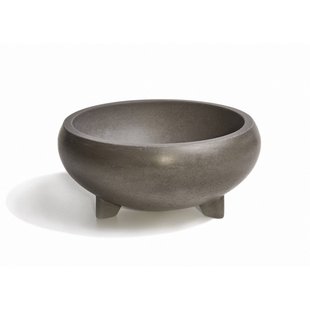 Opzet Wastafel Urbi et Orbi Bulbo Beton 40x18 cm Medium Grijs