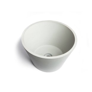 Opzet Wastafel Urbi et Orbi Circum Beton 38x26 cm Donker Grijs