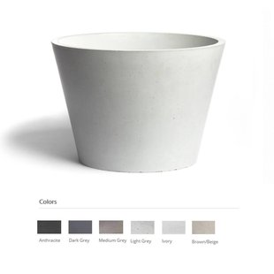 Opzet Wastafel Urbi et Orbi Circum Beton 38x31 cm Ivoor