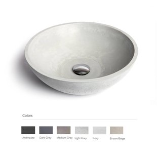 Opzet Wastafel Urbi et Orbi Circum Beton 40x15 cm Ivoor