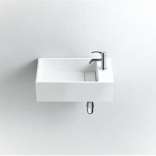 Fontein Ideavit Solidcube 50x30x15 cm Solid Surface Mat Wit