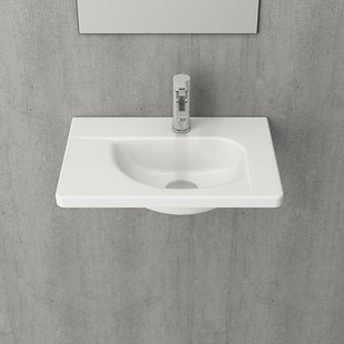 Fontein BWS 44,5x31x12,5 cm Inclusief 1 Kraangat Mat Antraciet