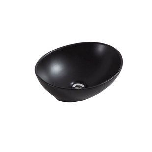 Opbouw Waskom Wiesbaden Barco 40x33x14,5 cm Keramiek Mat Zwart